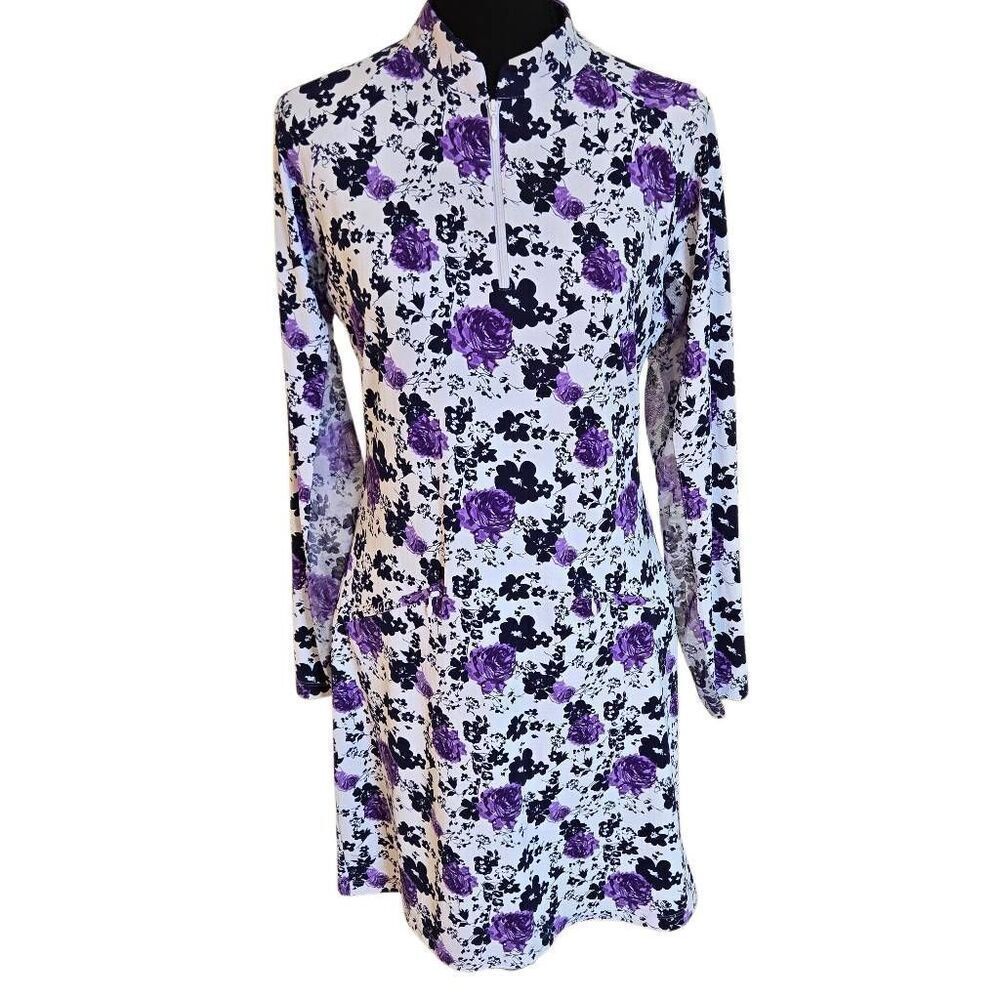 IBKUL Womens Performance IceFil Technology UPF 50 Athletic Golf Resort Wear Dres